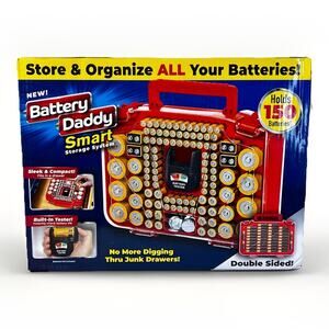 Battery Daddy 150 Battery Organizer and Storage Case with Tester ~ NEW in BOX